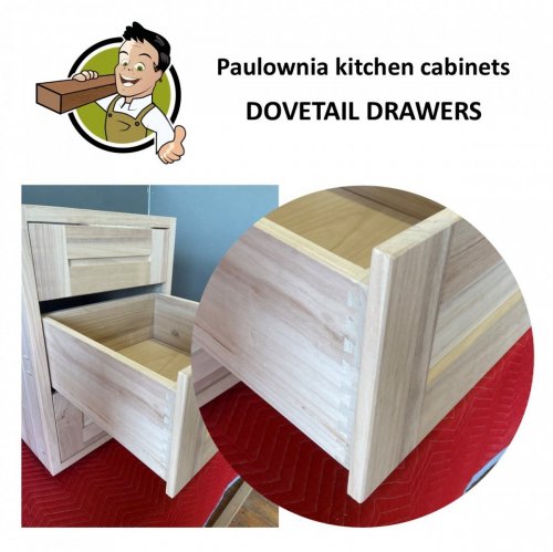 Paulownia Sample Drawer Cabinet