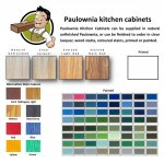 Paulownia Sample Drawer Cabinet