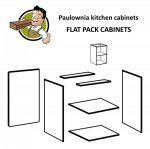 Paulownia Sample Base Cabinet